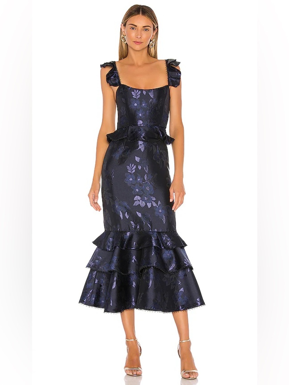 V. Chapman Violet Dress in Navy